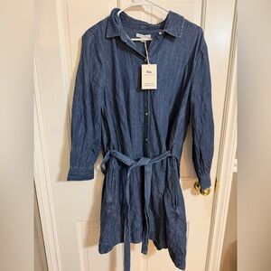 Free Assembly Denim Shirt Dress